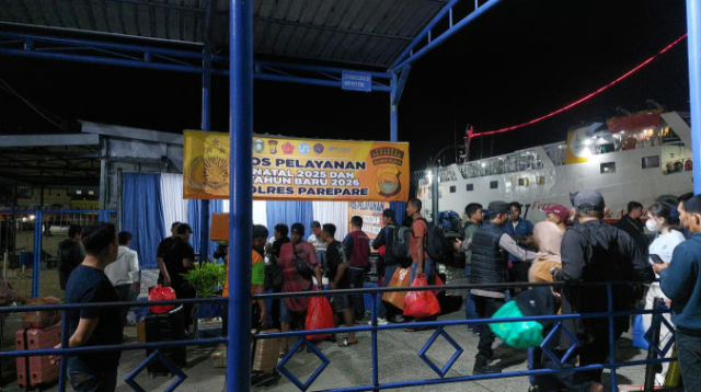 Arus Penumpang di Pelabuhan Parepare Capai 40 Ribu Selama Nataru