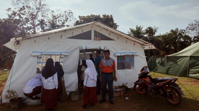 SDN Babo Aceh Tamiang Gelar Belajar di Tenda Darurat Pasca Banjir